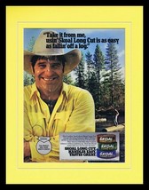 1987 Skoal Long Cut Tobacco Framed 11x14 ORIGINAL Vintage Advertisement - $34.64