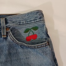 Levi's 501 Women's Cotton Blue Denim Pockets Jeans Measured Size (30"×27") image 9