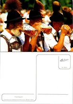 Germany Bavaria Cheers Folk Costume Gentlemen in Lederhosen Beers VTG Postcard - £7.40 GBP