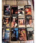 Lot Of 12 VHS Action Movies Bruce Willis Clint Eastwood Schwarzenegger C... - $23.70 CAD