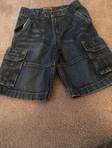 Old Navy Boys Cargo Jean Shorts Pockets Size 6 Blue - $34.61 CAD