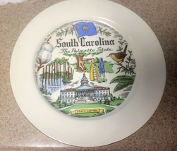 Porcelain Plate Souvenir South Carolina by Homer Laughlin - $6.00