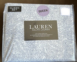 New Ralph Lauren Floral Paisley Queen 4-Piece Sheet Set ~White/Blue Cotton - £91.71 GBP
