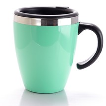 Mr Coffee Neiva 15 oz Stainless Steel Travel Cup with Lid in Turquoise - £42.49 GBP