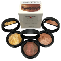 3pc Laura Geller Baked Brûlée Eyeshadow Set Orange Blossom/Mocha Latte/C... - $17.77