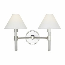 Lauren Ralph Lauren Robert 2 Light Bathroom Vanity Polished Nickel LV1032PN New - £152.66 GBP