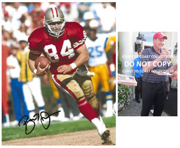 Brent Jones signed San Francisco 49ers football 8x10 photo Proof COA autographed - £58.25 GBP