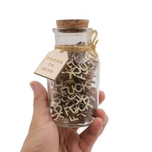 Jar of Fucks 5oz Gift Jar Fucks to Give Fuck Wooden Cutout Letter Piece Bad Mood - $39.71