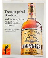 I.W.HARPER-Kentucky Straight Bourbon-Gold Medal -1968 Vintage Print Ad!! - $234.91 MXN