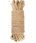 TWISTED Natural Fiber ROPE - 50 FOOT - 1/4 INCH - Crafting Wreath Decor ... - $17.34 CAD