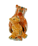 Momma Bear and Cub Salt Pepper Shakers Kitchen Lodge 2-Pc Brown Ceramic ... - $312.29 MXN