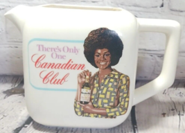VTG 70s Canadian Club Bar Pitcher Decanter African American Woman Afro D... - £17.20 GBP