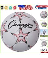 Youth Soccer Ball Size 4 - Stylish Red/Black/White Machine Stitched Design - $455.80 MXN