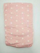 Grow Wild Baby Jersey Cotton Fitted Sheet Pink w Polka Dot Crib Toddler ... - $11.99