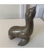 Vintage Brass Seal Figure Paperweigt Figurine - £15.47 GBP