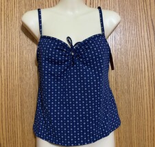 VTG Lands&#39; End Beach Living Separates Tankini Ladies Sz 6 Navy  NWT - $32.50