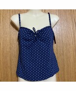 VTG Lands&#39; End Beach Living Separates Tankini Ladies Sz 6 Navy  NWT - $608.95 MXN