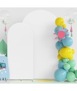 Wedding Arch Stand 7.2&#39; + 6&#39; Spandex Fitted Arch Round Top COVERS ONLY, ... - $34.60
