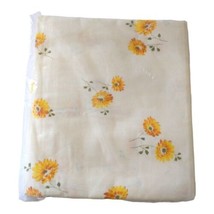 Jaybee Floral European Pillowcase Shabby Vintage Cottage Belgium Yellow Cotton  - £15.58 GBP