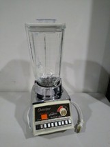 Vintage Osterizer Galaxie Pulse Matic 16 Blender Glass Pitcher Chrome Base Works - £44.54 GBP