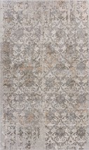 10' X 14' Cream Abstract Distressed Area Rug - €564,10 EUR