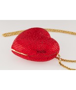 Kathrine Baumann Red Heart Crystal Purse LE #210/500 w/ Original Suede P... - £1,428.83 GBP