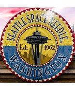 Seattle Space Needle Round Refrigerator Magnet Washington Souvenir - €9,64 EUR