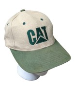 Tonkin CAT Caterpillar Engines Power Of Champions Hat Cap Beige Green Sn... - £9.20 GBP