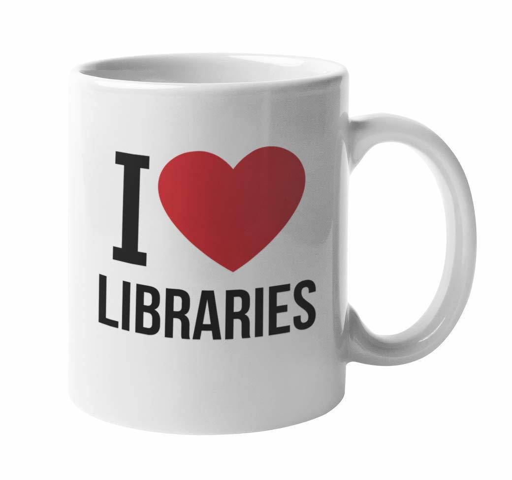 Make Your Mark Design I Heart Libraries. Cute And Bookish Coffee &amp; Tea M... - $19.79+
