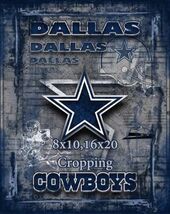 h Dallas Cowboys NFL football logo poster art decor 12x8in metal sign he... - $24.74