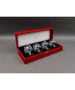 Cartier Brierley Crystal Cognac Brandy Snifters In Original Red Box Set ... - £393.17 GBP