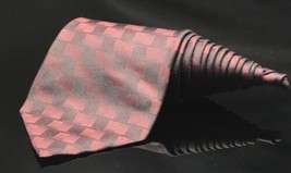 MURANO Italia Black &amp; Red 100% Silk Necktie Made in China 58¾&quot; X 4” - £11.26 GBP