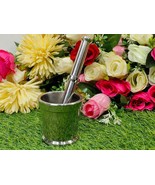 Stainless Steel Mortar and Pestle Set(Silver)|okhli| kundi sota - $32.87