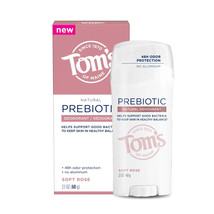 Tom&#39;s of Maine PREBIOTIC Aluminum-Free Natural Deodorant, Soft Rose, 2.1 oz - $9.49