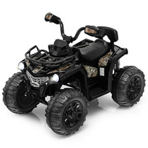 12V Kids Ride On ATV 4 Wheeler with MP3 and Headlights-Black - Color: Black - €235,40 EUR
