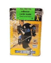 Mario Lemieux Nhl Pittsburgh Penguins Tin 4 All Metal Card Set New Sealed Vtg - £10.27 GBP