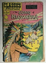 Classics Illustrated #57 Song Of Hiawatha By Henry W. Longfellow (Hrn 75) G/VG - £9.32 GBP