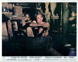 Charlton Heston takes a bath in wooden tub Will Penny western 8x10 photo - £7.66 GBP