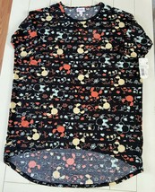 LuLaRoe Irma Tunic Top Shirt Small Fun Colorful Black And Multi Color - £10.62 GBP