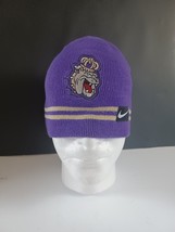 Nike James Madison JMU Dukes Beanie Adult One Size Fits Most Purple Embroidered - £9.52 GBP