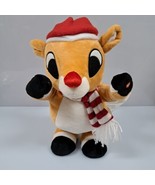 Gemmy Industries RUDOLPH Christmas Plush 10&quot; Sings and Dances Nose Glows... - £12.42 GBP