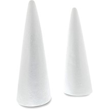 2 Pack Foam Cones For Crafts, Diy Art Projects, Handmade Gnomes, Trees, Holiday  - £25.01 GBP