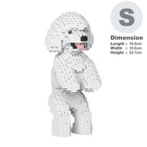 Toy Poodle Dog Sculptures (JEKCA Lego Brick) DIY Kit - £54.81 GBP