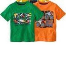 Boys Shirts 2 Pc Golf Dog Jumping Beans Green Orange Short Sleeve Tee- 6/9 mths - £6.25 GBP