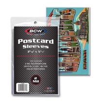 (Pack of 100) POSTCARD SLEEVES - 3 11/16 X 5 3/4 - $6.94