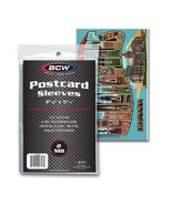 (Pack of 100) POSTCARD SLEEVES - 3 11/16 X 5 3/4 - £5.19 GBP