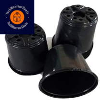 4&quot; Diameter Black Plastic Nursery Pots (25)  - £17.34 GBP