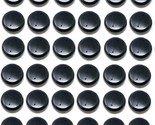 48 Black Plastic 1 Point 5 Inch Wrought Iron Patio Furniture Glide Caps. - $31.93