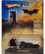 Mattel Hot Wheels 2005 Batman Begins Black Mini Batmobile and Figure Die... - £15.73 GBP