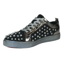 Mens Fancy Shoes By FIESSO AURELIO GARCIA, Spikes Rhine stones 2413 Black image 5